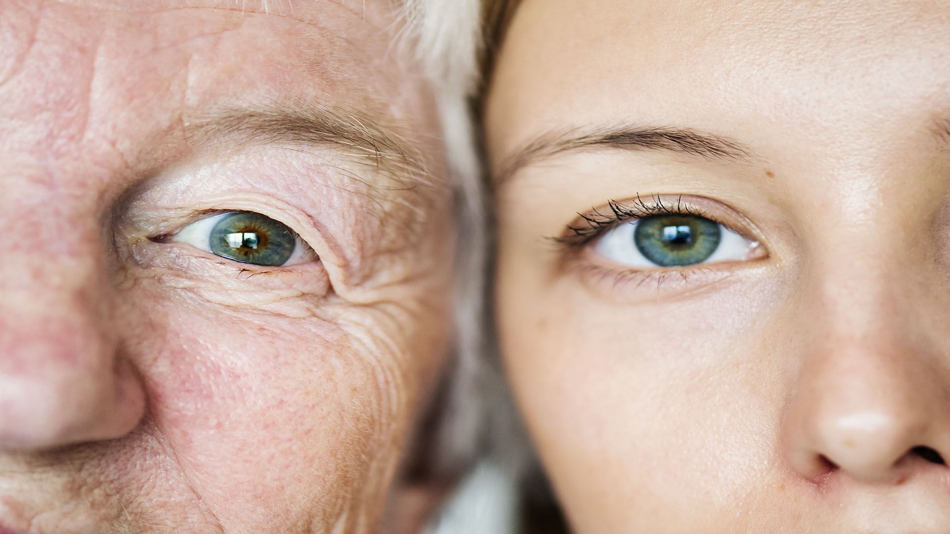 Older woman next to a younger woman